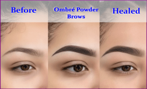 Ombré Powder Brows​ at Threading and Beauty Studio