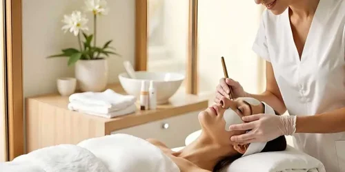 Facial service at Threading and Beauty Studio